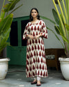 Leaf Ivory Ajrakh Handblock Kurta Set
