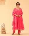 Majenta Pink Cotton Suit Set