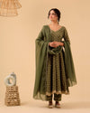 Fern Green Cotton Suit Set