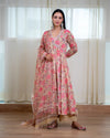 Amber Yellow & Pink Handblock Suit Set