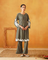 Sage Grey Velvet Co-ord Set